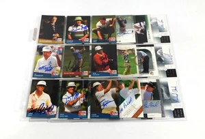 Lote de (36) tarjetas de golf firmadas por conjunto profesional y cubierta superior autos - Imagen 1 de 3