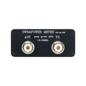 1.8MHz-50MHz Power Watt Meter SWR & Power Meter Peak Power 120W FM-AM-SSB SWR - Zdjęcie 1 z 6