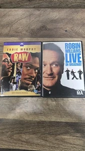 Comedy DVD Lot Eddie Murphy Raw Robin Williams Live on Broadway Pre Owned - Picture 1 of 8