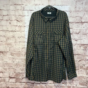 Columbia Herren grün kariert Omni-Schattierung Langarm Outdoor Knopfleiste Hemd 4X - Bild 1 von 7