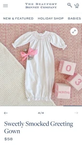 Vestido de felicitación Beaufort Bonnet dulcemente calado - Worth Ave blanco/rosa playa palmera - Imagen 1 de 11