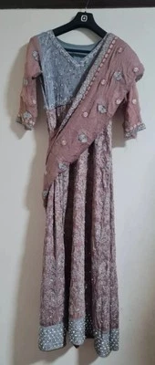 bridal lengha dress asian indian pakistani wedding/party dress  - Image 1 of 4