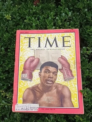Time  Magazine; March 22, 1963 Cassius Marcellus Clay (1st Ali lead issue)232025 - Image 1 of 4