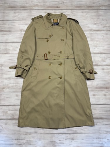 Burberrys trench classico beige vintage Inghilterra taglia 52