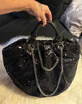 Oryany EXTREMELY RARE Wendy Black Sequin Shoulder Hand Bag New Purse - Image 1 of 4