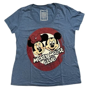 Disney Store Mickey Mouse Club T-Shirt Minnie Flocked Velvet Logo Shirt Sz XL - Picture 1 of 7
