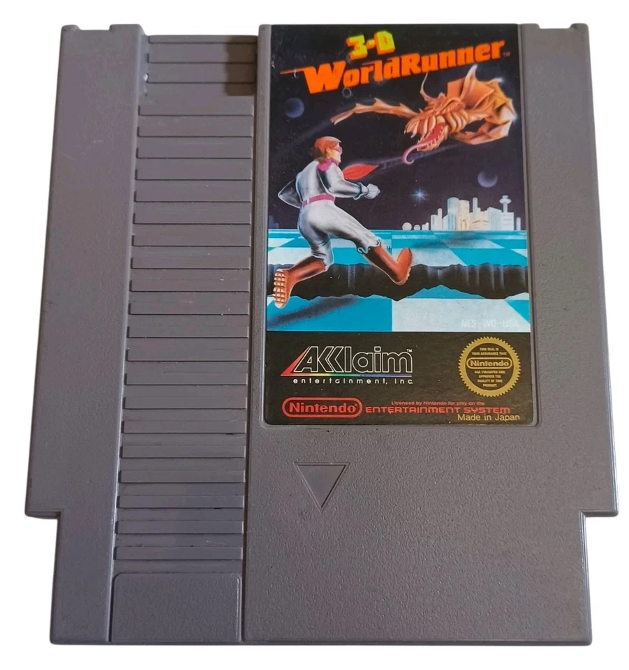 3-D WorldRunner Nintendo Entertainment System (NES) Game Cart TESTED - Image 1 of 4