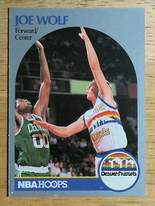 1990-91 Hoops #412 Joe Wolf U - Picture 1 of 2