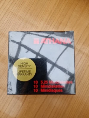 ATHANA 5.25" DS, HD Disketten, 10 Stück, US Version, NEU und OVP - Bild 1 von 4