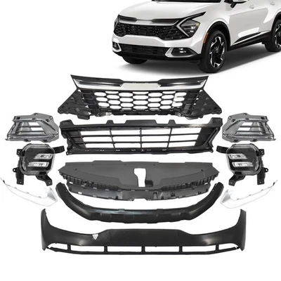 For Kia Sportage 2023-24 Front Bumper Cover W/Grille&Radiator Cover&Foglight Kit - Image 1 of 4