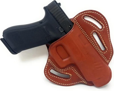 Cardini Leather OWB Holster with Adjustable Cant for Glock