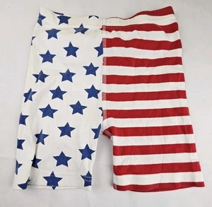 Hanna Andersson Unisex Kids Size 140cm US10 Organic Cotton Shorts Red White Blue - Picture 1 of 6