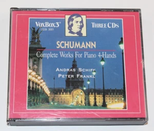 Robert Schumann Complete Works Piano 4-Hands CD 1991 Oop Disc Schiff Frankl Vox3 - Picture 1 of 15