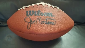 Vintage 1980's JOE MONTANA 49ERS AUTOGRAPHED WILSON FOOTBALL ~Factory Signed - Picture 1 of 4