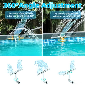 Pool Wasserfall-Spray-Teichbrunnen im Boden-Swimmingpool-Sprinkler Einstellbarer - Bild 1 von 10
