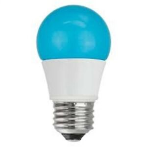 TCP 5 Watt - 120 Volt - Medium Screw E26 Base A15 Blue Colored LED Light Bulb