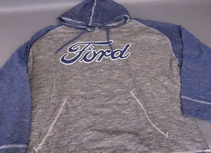 Official Ford Merchandise Hoodie Mens Large Gray Blue Hooded Sweatshirt Size XL - Picture 1 of 5
