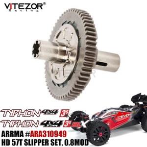 57T M0.8 Slipper Clutch Spur Gear Set ARA310949 For Arrma 1/8 TYPHON 4X4 3S BLX - Picture 1 of 10