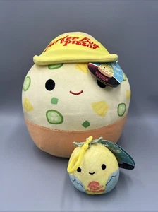 Squishmallows Stranger Things Surfer Boy Pizza 10" Plush and Maui 3.5" Clip On - Picture 1 of 11