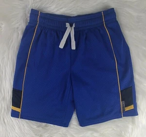 GAP Kids Boys Athletic Basketball Mesh Shorts ~ Sz M (8) Blue Yellow - Picture 1 of 8