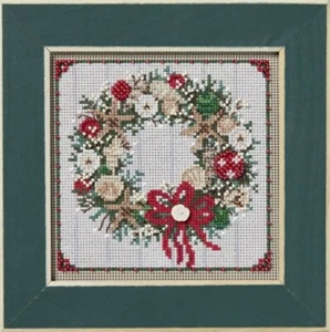 Seashell Wreath - Winter Series 2024 Mill Hill Buttons & Beads Kit New - Picture 1 of 1