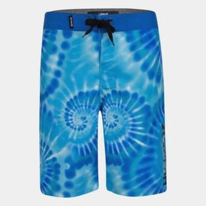 HURLEY Boys Swimsuit Swim Trunks Shorts Board Boardshorts Tie Dye 16 20 XL XXL - Picture 1 of 3