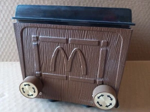 Dispensador de paja vintage MCM McDonald's imitación madera - Imagen 1 de 9