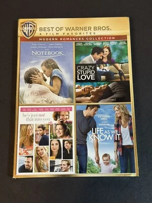 4 Film Favorites Modern Romances Collection New Sealed DVD The Notebook Crazy St - Image 1 of 4