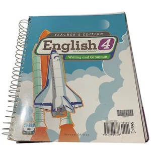 BJU English Grade 4 Teacher's Ed./Cd Spiral Bound Homeschooling Christian School - Picture 1 of 2
