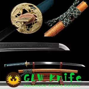 Katana de acero japonesa Samurai T10 Shinken espada afilada hoja lista para la batalla de combate - Imagen 1 de 19