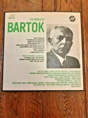 Bela Bartok – The World Of Bartok .U.S compilation 5xLP Box .VOX - VSPS 11M .NM - Image 1 of 4