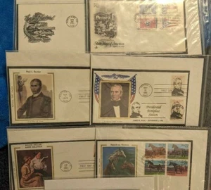 FUNDA PRIMER DÍA Caballos POLK Banderas KELLER Unión Mutua DUNBAR Ameripex MISSOURI - Imagen 1 de 10