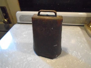 Cow Ox Bell 7” Rustic Antique Original Primitive Farm Patina Rusty Loud - Picture 1 of 6