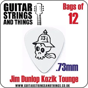 Jim Dunlop BL45R73 Tortex KOZIK SKL TOUNGE .73mm Plectrums Bag of 12 Pics - Picture 1 of 1