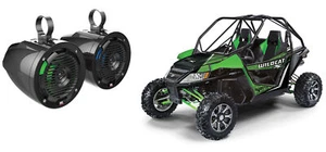 MTX 6.5" 100 Watt Roll Bar Cage Tower Marine Speakers+LED's for Arctic Wildcat X - Picture 1 of 5