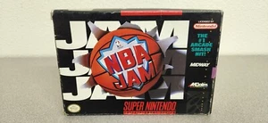 NBA Jam (Super Nintendo Entertainment System, 1994) Complete W/Manual CIB ๐๐ฅ - Picture 1 of 12