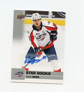 Autógrafo 19/20 Upper Deck CHL Star Rookie Auto #386 Ruben Rafkin Spitfires - Imagen 1 de 1