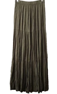 Maxi falda larga verde oliva Final Touch para mujer talla mediana - Imagen 1 de 4