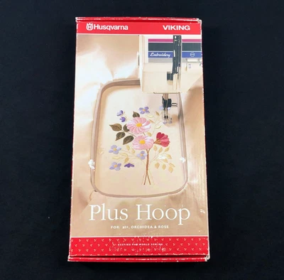 Husqvarna Viking Plus Hoop For #1 1250 Rose Iris Orchedia Scandinavia Machines - Image 1 of 4
