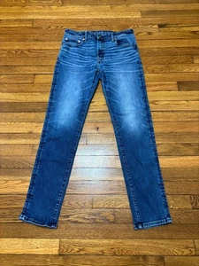 American Eagle Airflex+ Slim Fit Jeans Men's Size 32x32 Dark Wash Stretch Denim - Picture 1 of 8