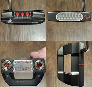 Scotty Cameron Studio Style Fastback Long Design Putter - New - Xtreme Dark -Red - Picture 1 of 9