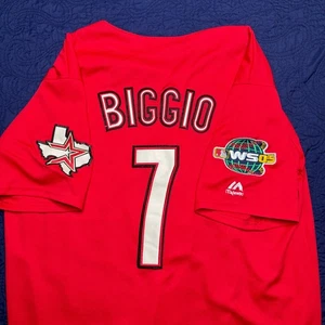 Craig Biggio Houston Astros Majestic Jersey Red Size XL Baseball MLB W S 2005 - Picture 1 of 8