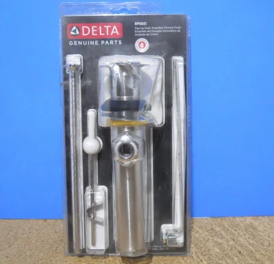 Delta Piezas Genuinas RP5651 Conjunto de Drenaje Pop-Up en Acabado Cromo ¡Nuevo Sellado! Foto 1 de 4