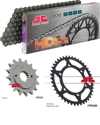 Kit de cadena y piñón Kawasaki ZR550 B2-B8 Zephyr 1991-2000 HDR Foto 1 de 4