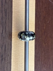 Authentic Trollbeads Glass 62020 Black Flower Mosaic :0 - Imagen 1 de 3
