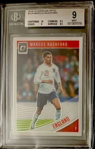 Panini Donruss Optic Marcus Rashford #124 2018-19 PSA 9 como nuevo - Imagen 1 de 2