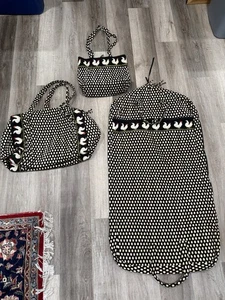 Vera Bradley Huhn Kleidungsstück Hahn Hühnereier Reisetaschen Chanticleer Menge 3 - Bild 1 von 10