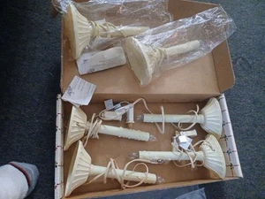 6 X Vintage Noma Christmas Candoliers Plastic Drip Window Candle Lights. Work - Picture 1 of 2