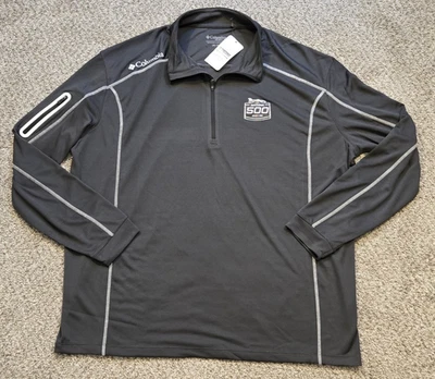 Pullover Daytona 500 Columbia Golf 2025 1/4 cremallera manga larga para hombre talla 2XL gris Foto 1 de 4