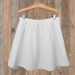 POLO Ralph Lauren Girls White Cotton Eyelet Skirt Size 16 - Picture 1 of 4
